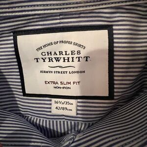 Charles Tyrwhitt long sleeved striped shirt
